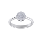 Load image into Gallery viewer, Diamond ring in yellow gold with white diamonds of 0.32 ct in weight