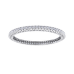 Load image into Gallery viewer, Classic diamond bangle with hearts in white gold with white diamonds of 13.60 ct in weight