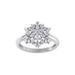 Load image into Gallery viewer, Diamond ring in white gold with white diamonds of 0.37 ct in weight