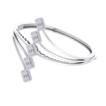 Load image into Gallery viewer, Diamond bangle in rose gold with white diamonds of 3.26 ct in weight
