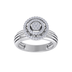 Load image into Gallery viewer, Diamond ring in white gold with white diamonds of 0.33 ct in weight