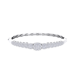 Load image into Gallery viewer, Diamond bangle in rose gold with white diamonds of 2.44 ct in weight