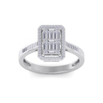 Load image into Gallery viewer, Beautiful Ring in rose gold with white baguette diamonds of 0.59 ct in weight