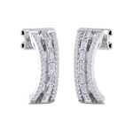 Load image into Gallery viewer, Diamond earrings in rose gold with white diamonds of 1.13 ct in weight