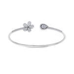 Load image into Gallery viewer, Cuff bracelet in white gold with white diamonds of 0.72 ct in weight