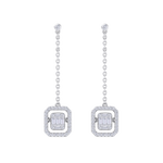 Load image into Gallery viewer, Diamond drop earrings in yellow gold with white diamonds of 0.69 ct in weight