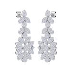 Load image into Gallery viewer, Chandelier earrings in yellow gold with white diamonds of 3.03 ct in weight