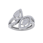 Load image into Gallery viewer, Diamond ring in white gold with white diamonds of 0.74 ct in weight