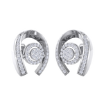 Load image into Gallery viewer, Statement earrings in white gold with white diamonds of 0.53 ct in weight