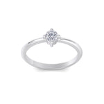 Load image into Gallery viewer, Diamond ring in white gold with white diamonds of 0.25 ct in weight