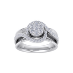 Load image into Gallery viewer, Solitaire ring in rose gold with white diamonds of 0.50 ct in weight