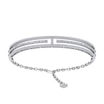 Load image into Gallery viewer, Bracelet in white gold with white diamonds of 1.75 ct in weight