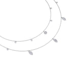 Load image into Gallery viewer, Multi-strand necklace in yellow gold with white diamonds of 0.65 ct in weight