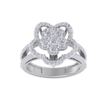Load image into Gallery viewer, Elegant Diamond ring in rose gold with white diamonds of 0.89 ct in weight