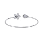 Load image into Gallery viewer, Cuff bracelet in rose gold with white diamonds of 0.49 ct in weight