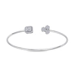 Load image into Gallery viewer, Cuff bracelet in rose gold with white diamonds of 0.58 ct in weight