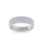 Load image into Gallery viewer, Classic Wedding band in rose gold with white diamonds of 0.83 ct in weight