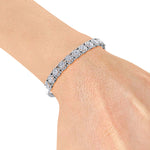 Load image into Gallery viewer, Diamond bracelet in yellow gold with white diamonds of 3.30 ct in weight