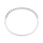 Load image into Gallery viewer, Bangle with miracle plates in yellow gold with white diamonds of 1.53 ct in weight