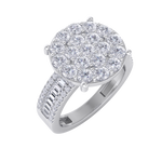 Load image into Gallery viewer, Diamond ring in white gold with white diamonds of 1.59 ct in weight