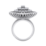 Load image into Gallery viewer, Statement ring in white gold with white diamonds of 0.98 ct in weight