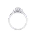 Load image into Gallery viewer, Marquise cluster ring in rose gold with white diamonds of 1.03 ct in weight