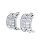 Load image into Gallery viewer, Beautiful Stud Earrings in white gold with white diamonds of 2.89 in weight