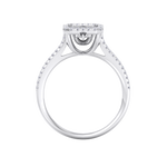 Load image into Gallery viewer, Square diamond ring in white gold with white diamonds of 0.45 ct in weight