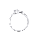 Load image into Gallery viewer, Elegant ring in yellow gold with white diamonds of 0.09 ct in weight