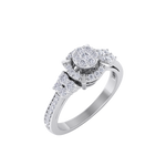 Load image into Gallery viewer, Diamond ring in white gold with white diamonds of 0.40 ct in weight