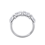 Load image into Gallery viewer, Triple band hearts ring in yellow gold with white diamonds of 3.24 ct in weight
