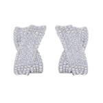 Load image into Gallery viewer, Ribbon earrings in white gold with white diamonds of 3.12 ct in weight