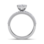 Load image into Gallery viewer, Beautiful ring in rose gold with white diamonds of 0.64 ct in weight
