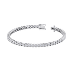 Load image into Gallery viewer, Tennis bracelet in white gold with white diamonds of 0.88 ct in weight