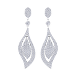 Load image into Gallery viewer, Teardrop earrings in rose gold with white diamonds of 1.08 ct in weight