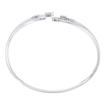 Load image into Gallery viewer, Intricate cuff in white gold with white diamonds of 3.24 ct in weight