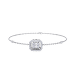 Load image into Gallery viewer, Square bracelet in rose gold with white diamonds of 0.34 ct in weight