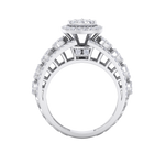 Load image into Gallery viewer, Halo cluster ring in white gold with white diamonds of 1.53 ct in weight