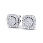 Load image into Gallery viewer, Elegant stud earrings in yellow gold with white diamonds of 0.51 ct in weight