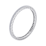 Load image into Gallery viewer, Classic diamond bangle with hearts in rose gold with white diamonds of 13.60 ct in weight