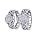 Load image into Gallery viewer, Beautiful Stud Earrings in white gold with white diamonds of 1.12 in weight
