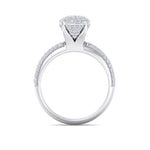 Load image into Gallery viewer, Cluster Diamond ring in rose gold with white diamonds of 0.71 ct in weight