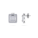 Load image into Gallery viewer, Beautiful Earrings in white gold with white diamonds of 0.65 ct in weight