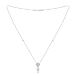 Load image into Gallery viewer, Flower necklace in yellow gold with white diamonds of 0.80 ct in weight