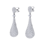 Load image into Gallery viewer, Diamond chandelier earrings in rose gold with white diamonds of 1.73 ct in weight