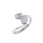 Load image into Gallery viewer, Beautiful ring in white gold with white diamonds of 0.23 ct in weight