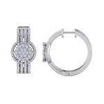 Load image into Gallery viewer, Beautiful Stud Earrings in white gold with white diamonds of 1.12 in weight