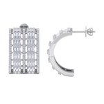 Load image into Gallery viewer, Beautiful Stud Earrings in white gold with white diamonds of 2.89 in weight