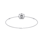 Load image into Gallery viewer, Square bracelet in rose gold with white diamonds of 0.34 ct in weight