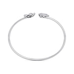 Load image into Gallery viewer, Cuff bracelet in rose gold with white diamonds of 0.49 ct in weight